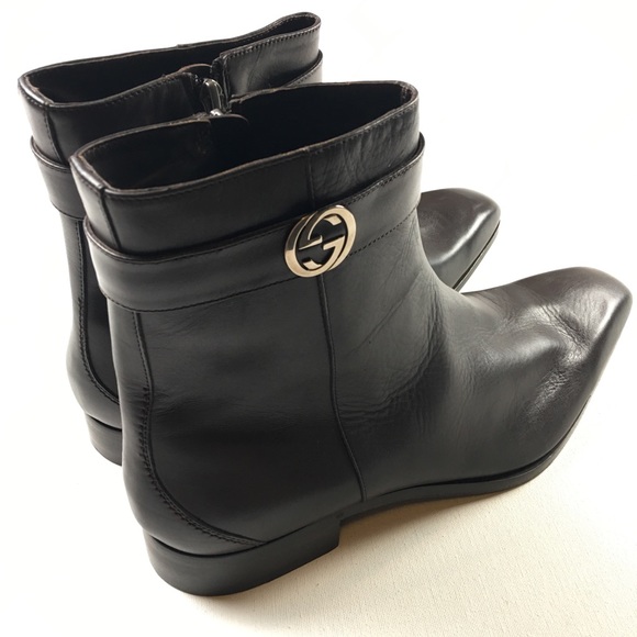 Gucci Mens Ankle Brown Boots Size 15.5 US 14.5 UK - Picture 3 of 8